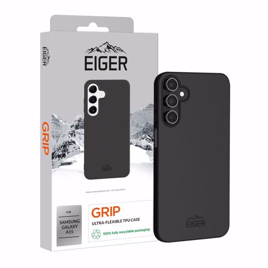 Picture of Eiger Eiger Grip Case for Samsung Galaxy A15 in Black