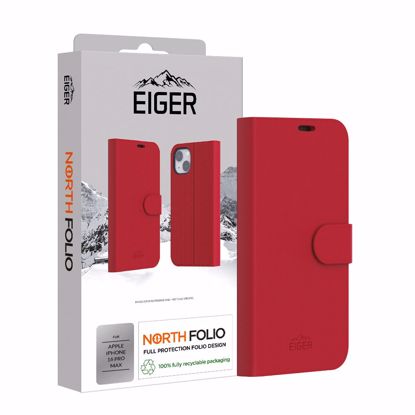 Picture of Eiger Eiger North Folio Case for Apple iPhone 16 Pro Max in Red